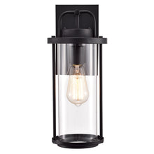 Load image into Gallery viewer, RADIANCE goods 1 Light Textured Black Outdoor Wall Sconce 16" Tall