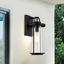 Load image into Gallery viewer, RADIANCE goods 1 Light Textured Black Outdoor Wall Sconce 16" Tall