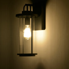 Load image into Gallery viewer, RADIANCE goods 1 Light Textured Black Outdoor Wall Sconce 16" Tall