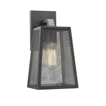 Load image into Gallery viewer, 2D286-BK12OD RADIANCE goods 1 Light Textured Black Outdoor Wall Sconce 12" Tall