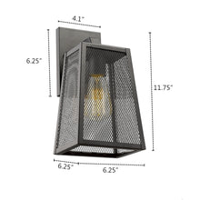 Load image into Gallery viewer, 2D286-BK12OD RADIANCE goods 1 Light Textured Black Outdoor Wall Sconce 12" Tall