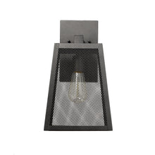 Load image into Gallery viewer, 2D286-BK15OD RADIANCE goods 1 Light Textured Black Outdoor Wall Sconce 15" Tall