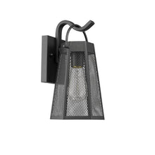 Load image into Gallery viewer, 2D288-BK12OD RADIANCE goods 1 Light Textured Black Outdoor Wall Sconce 12" Tall