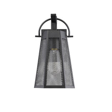 Load image into Gallery viewer, 2D288-BK12OD RADIANCE goods 1 Light Textured Black Outdoor Wall Sconce 12" Tall