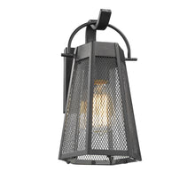 Load image into Gallery viewer, 2D288-BK12OD RADIANCE goods 1 Light Textured Black Outdoor Wall Sconce 12" Tall