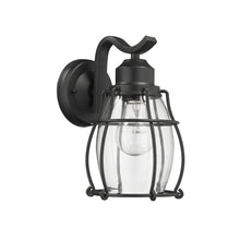 Load image into Gallery viewer, 2D291-BK10OD RADIANCE goods 1 Light Textured Black Outdoor Wall Sconce 10" Tall