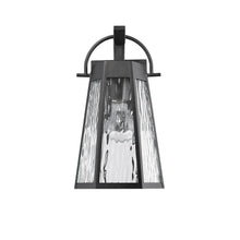 Load image into Gallery viewer, 2D294-BK12OD RADIANCE goods 1 Light Textured Black Outdoor Wall Sconce 12" Tall