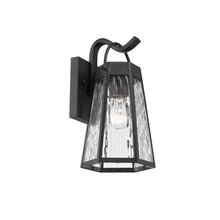 Load image into Gallery viewer, 2D294-BK12OD RADIANCE goods 1 Light Textured Black Outdoor Wall Sconce 12" Tall