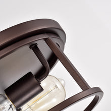 Load image into Gallery viewer, RADIANCE goods 2 Light Rubbed Bronze Finish Flush Mount Ceiling Fixture 12" Wide