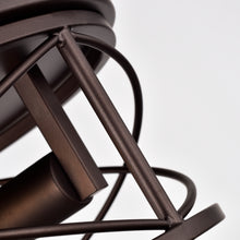 Load image into Gallery viewer, RADIANCE goods 2 Light Rubbed Bronze Finish Flush Mount Ceiling Fixture 14" Wide