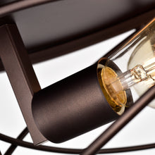 Load image into Gallery viewer, RADIANCE goods 2 Light Rubbed Bronze Finish Flush Mount Ceiling Fixture 14" Wide