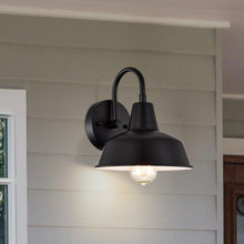 Load image into Gallery viewer, RADIANCE goods 1 Light Textured Black Indoor Wall Sconce 9"