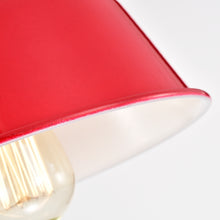 Load image into Gallery viewer, RADIANCE goods 1 Light Matte Black and Red Indoor Wall Sconce 9" Wide