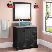 Load image into Gallery viewer, RADIANCE goods 1 Light Matte Black and Red Indoor Wall Sconce 9" Wide