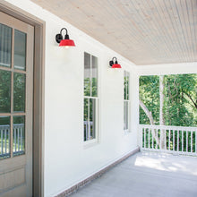 Load image into Gallery viewer, RADIANCE goods 1 Light Matte Black and Red Indoor Wall Sconce 9" Wide