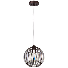 Load image into Gallery viewer, RADIANCE goods Transitional 1 Light Oil Rubbed Bronze Ceiling Pendant 9" Wide