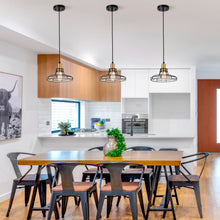 Load image into Gallery viewer, RADIANCE goods Transitional 1 Light Black/Brass Ceiling Pendant 10" Wide