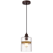 Load image into Gallery viewer, RADIANCE goods Transitional 1 Light Oil Rubbed Bronze Ceiling Pendant 6" Wide