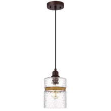 Load image into Gallery viewer, RADIANCE goods Transitional 1 Light Oil Rubbed Bronze Ceiling Pendant 6" Wide