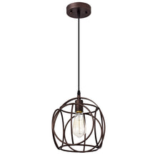 Load image into Gallery viewer, RADIANCE goods Industrial 1 Light Oil Rubbed Bronze Ceiling Pendant 10" Wide