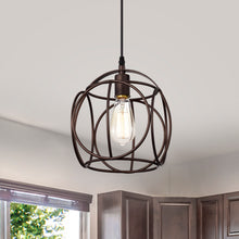 Load image into Gallery viewer, RADIANCE goods Industrial 1 Light Oil Rubbed Bronze Ceiling Pendant 10" Wide