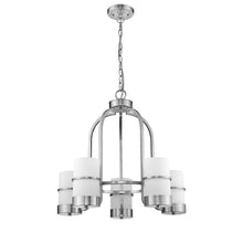 Load image into Gallery viewer, RADIANCE goods Contemporary-style 5 Light Chandelier 22" Wide