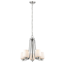 Load image into Gallery viewer, RADIANCE goods Contemporary-style 5 Light Chandelier 22" Wide