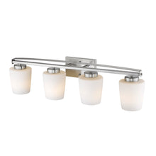 Load image into Gallery viewer, RADIANCE goods 4 Light Brushed Nickel Finish Bath Vanity Fixture 31" Wide