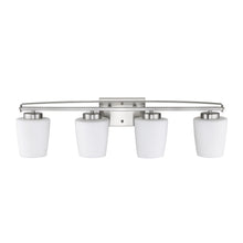 Load image into Gallery viewer, RADIANCE goods 4 Light Brushed Nickel Finish Bath Vanity Fixture 31" Wide
