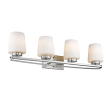 Load image into Gallery viewer, RADIANCE goods 4 Light Brushed Nickel Finish Bath Vanity Fixture 31" Wide