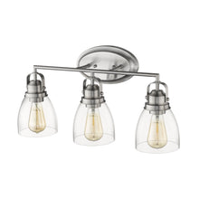 Load image into Gallery viewer, RADIANCE goods 3 Light Brushed Nickel Finish Bath Vanity Fixture 23" Wide