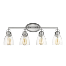 Load image into Gallery viewer, RADIANCE goods 4 Light Brushed Nickel Finish Bath Vanity Fixture 31" Wide