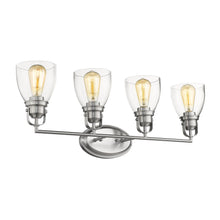 Load image into Gallery viewer, RADIANCE goods 4 Light Brushed Nickel Finish Bath Vanity Fixture 31" Wide