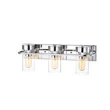Load image into Gallery viewer, RADIANCE goods 3 Light Chrome Finish Bath Vanity Fixture 22" Wide