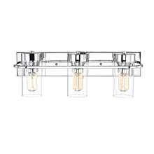 Load image into Gallery viewer, RADIANCE goods 3 Light Chrome Finish Bath Vanity Fixture 22" Wide