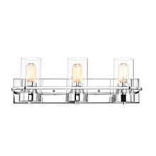 Load image into Gallery viewer, RADIANCE goods 3 Light Chrome Finish Bath Vanity Fixture 22" Wide
