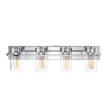 Load image into Gallery viewer, RADIANCE goods 4 Light Chrome Finish Bath Vanity Fixture 30" Wide