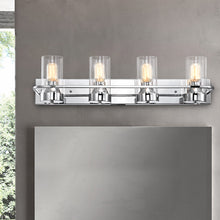 Load image into Gallery viewer, RADIANCE goods 4 Light Chrome Finish Bath Vanity Fixture 30" Wide