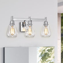 Load image into Gallery viewer, RADIANCE goods 3 Light Chrome Finish Bath Vanity Fixture 23" Wide