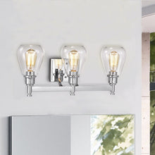 Load image into Gallery viewer, RADIANCE goods 3 Light Chrome Finish Bath Vanity Fixture 23" Wide