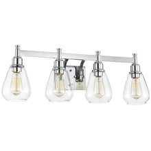 Load image into Gallery viewer, RADIANCE goods 4 Light Chrome Finish Bath Vanity Fixture 29" Wide