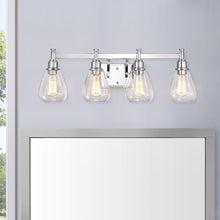 Load image into Gallery viewer, RADIANCE goods 4 Light Chrome Finish Bath Vanity Fixture 29" Wide