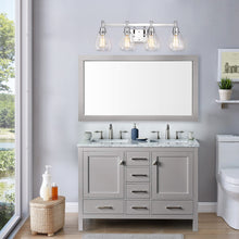 Load image into Gallery viewer, RADIANCE goods 4 Light Chrome Finish Bath Vanity Fixture 29" Wide