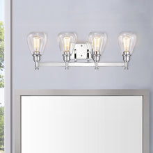 Load image into Gallery viewer, RADIANCE goods 4 Light Chrome Finish Bath Vanity Fixture 29" Wide