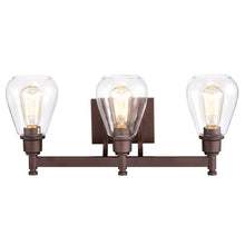Load image into Gallery viewer, RADIANCE goods 3 Light Rubbed Bronze Finish Bath Vanity Fixture
