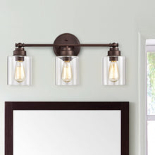 Load image into Gallery viewer, RADIANCE goods 3 Light Rubbed Bronze Finish Bath Vanity Fixture 23" Wide