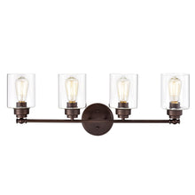 Load image into Gallery viewer, RADIANCE goods 4 Light Rubbed Bronze Finish Bath Vanity Fixture 30" Wide