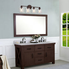 Load image into Gallery viewer, RADIANCE goods 4 Light Rubbed Bronze Finish Bath Vanity Fixture 30" Wide