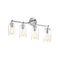 Load image into Gallery viewer, RADIANCE goods 4 Light Chrome Finish Bath Vanity Fixture 28" Wide