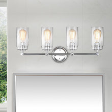 Load image into Gallery viewer, RADIANCE goods 4 Light Chrome Finish Bath Vanity Fixture 28" Wide
